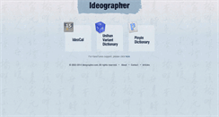Desktop Screenshot of ideographer.com